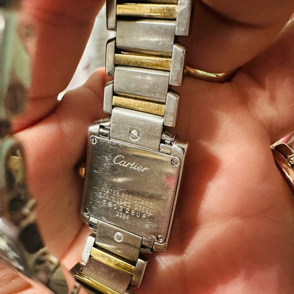Two tone Cartier tank Francaise ladies - Picture 5 of 6